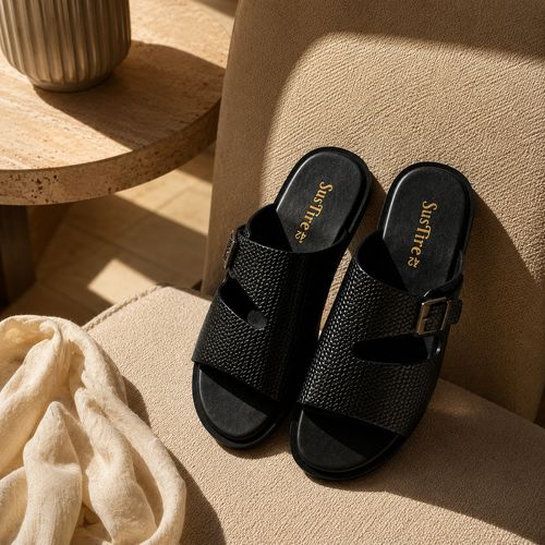 Dune Black – Handcrafted Sustainable Footwear | SusTire