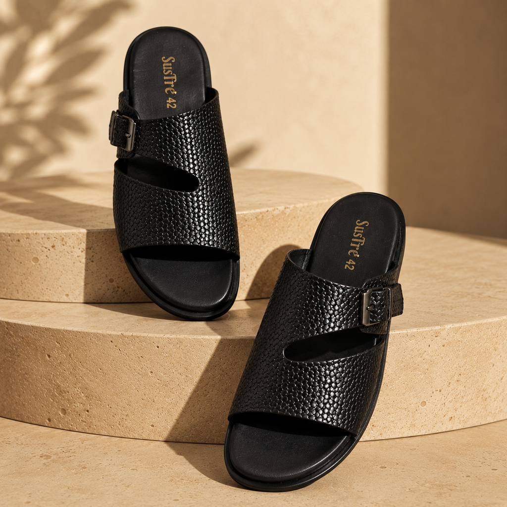 Dune Black – Handcrafted Sustainable Footwear | SusTire